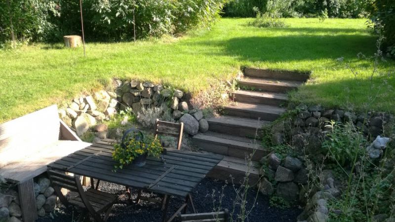 Elfenhof Sitzecke Senkgarten